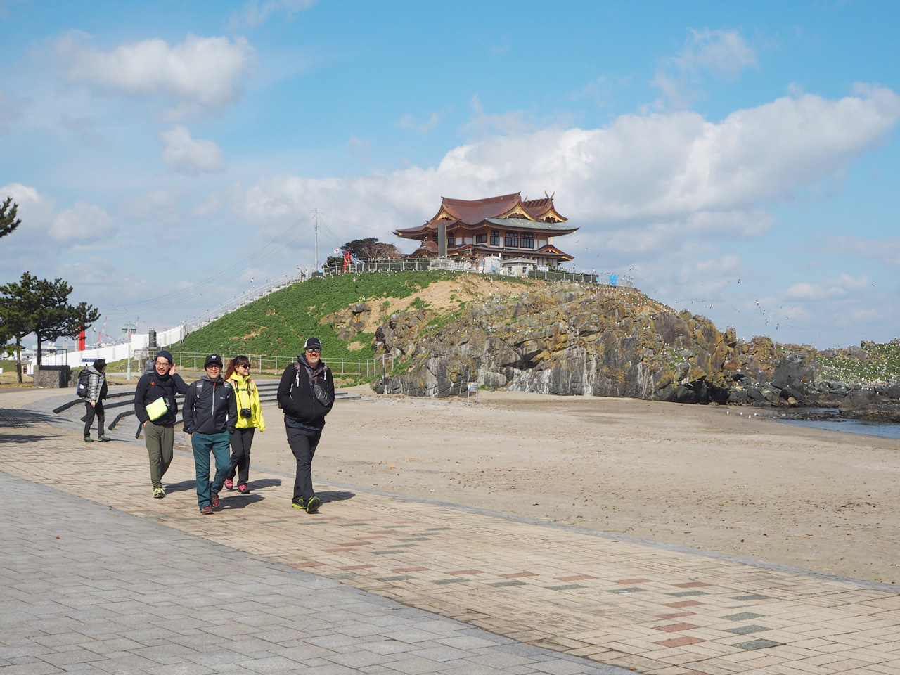 Temple walk and Zazen